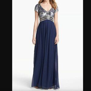 Light Blue Adrianna Papell Gown